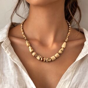 West African vintage bone beads/naga conch shells from the Indian Ocean area